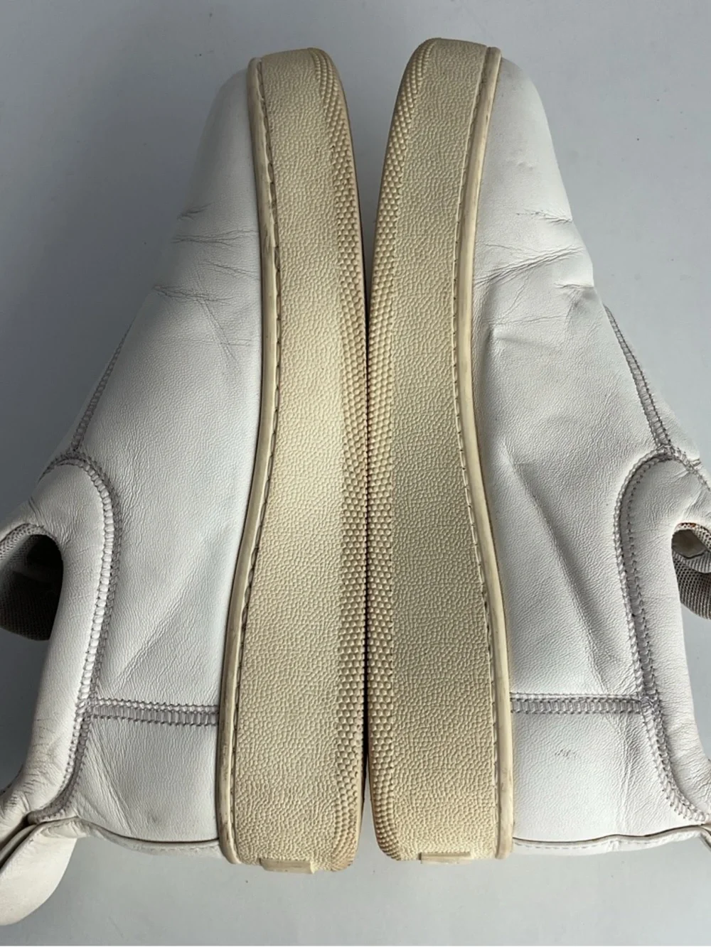 Celine Phoebe Philo Era White Leather Slip-On Platform Sneakers Shoes EU 38 - Picture 12 of 16